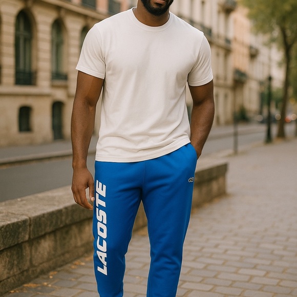 Lacoste Royal Blue Joggers - Picture 1 of 2